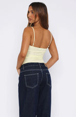 Sweet Sensation Cami Top Lemon
