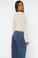 Just Me Long Sleeve Top Butter