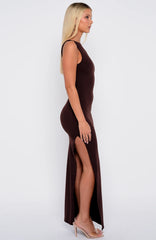 Don't Want To Be Apart Maxi Dress Dark Chocolate