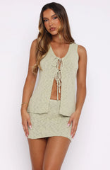 Rise Above Knit Top Pistachio