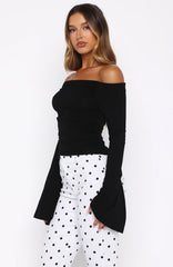 Perfect Night Long Sleeve Top Black