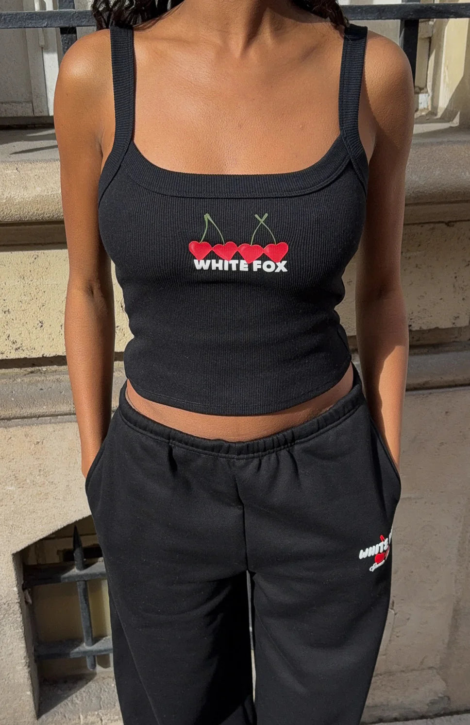 Club 14 Taylah Singlet Top Black