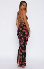 Put You First Maxi Dress Terracotta Floral
