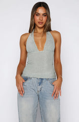 Midnight Memories Halter Top Mint