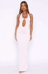 Never Be Friends Maxi Dress Baby Pink