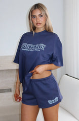 Standing My Ground Oversized Tee Navy