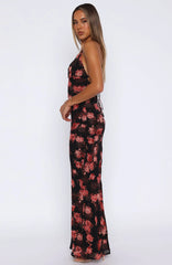 Put You First Maxi Dress Terracotta Floral