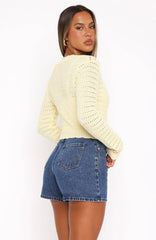 Just Forget About It Long Sleeve Top Lemon