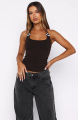 She's Got You Halter Top Chocolate
